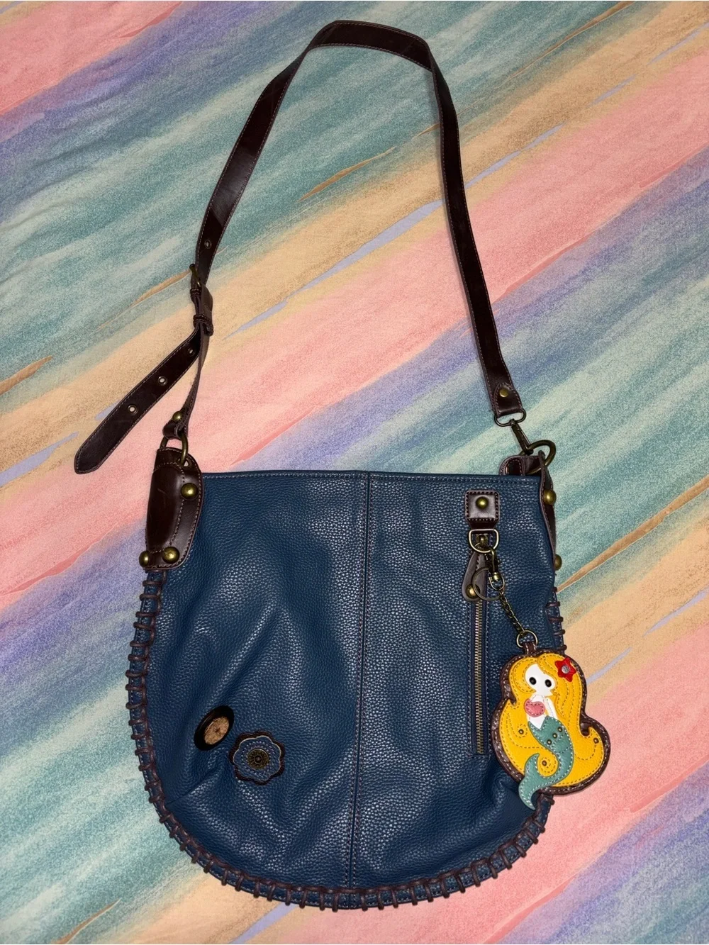 Chala Hobo Bag with Mermaid Charm